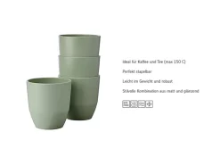 Online Mepal Silueta Becher 200 ml 4er Set Nordic Sage