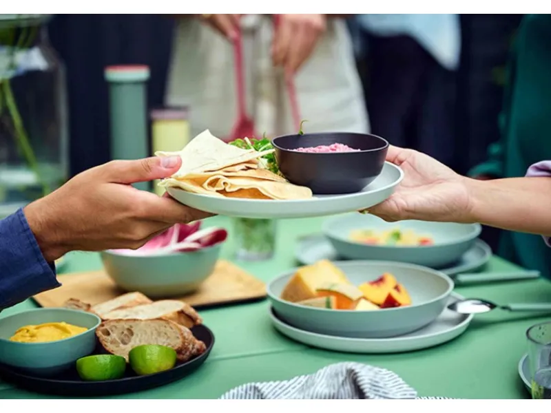 Outlet Mepal Silueta Essteller 26 cm 4er Set Vivid Mauve