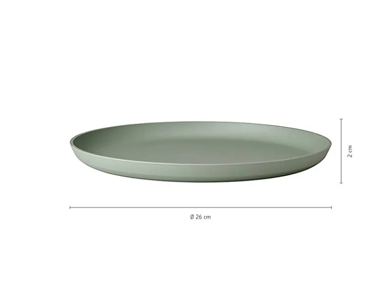 Mepal Silueta Essteller 26 cm 4er Set Nordic White< Geschirr