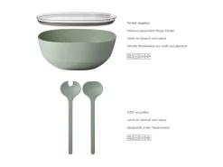 Mepal Geschirr<Silueta Servierschale mit Deckel und Salatbesteck 5000 ml Vivid