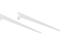 Clearance Metall-Winkelträger 1-reihig 40 cm Weiß Weiß Matt