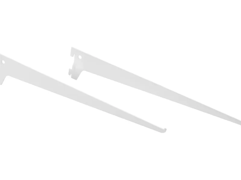 Clearance Metall-Winkelträger 1-reihig 40 cm Weiß Weiß Matt