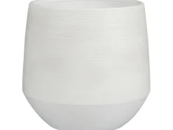 Mica Decorations Übertopf Evora Ø 30 cm x 28 cm Offwhite< Töpfe