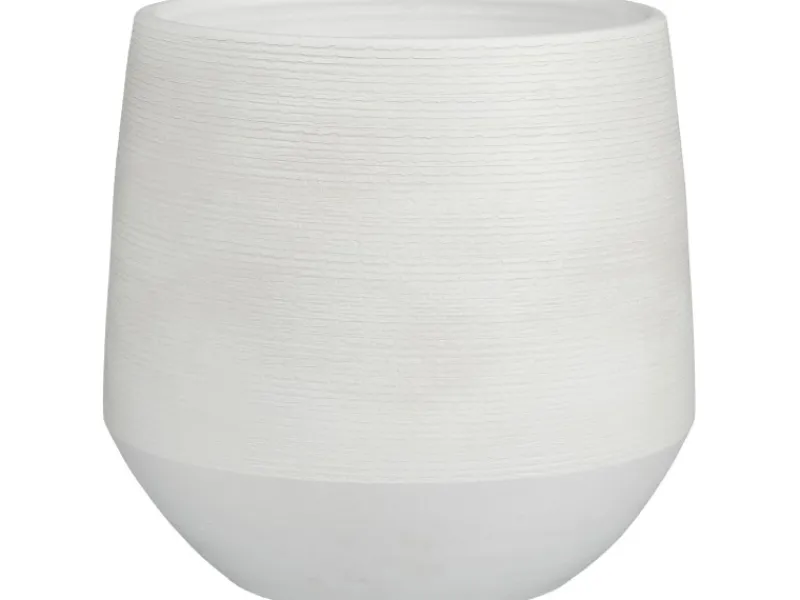 Mica Decorations Übertopf Evora Ø 30 cm x 28 cm Offwhite< Töpfe