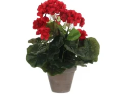 Mica Decorations Töpfe<Kunstpflanze Geranie im Blumentopf Stan Ø 20 cm x 34 cm