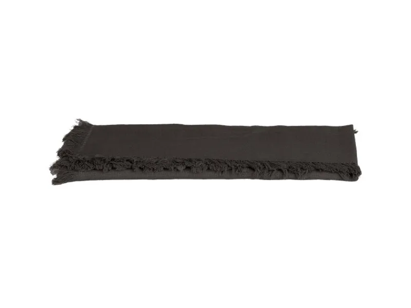 MICA Decorations Tischläufer Villia 180 cm x 45 cm Dunkelgrau< Geschirr