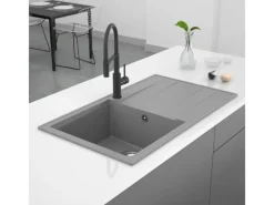Miló Einbauspüle Granitverbundstoff Luxuria 86 39 cm Beckenbreite< Granitspülen