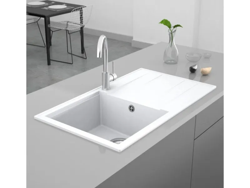 Granitspülen<Miló Einbauspüle Granitverbundstoff Luxuria 86 30 cm Beckenbreite