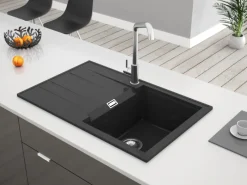 Miló Einbauspüle Granitverbundstoff Piatto 78< Granitspülen