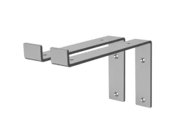 Outlet ML-Design 2 Stück Regalhalterung 25x4x14,5 cm aus Metall 10 Zoll L-Form Grau