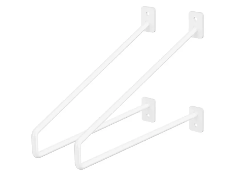ML-Design Küchenregale<2 Stück Regalhalterung 265 mm aus Stahl Haarnadel Regalwinkel