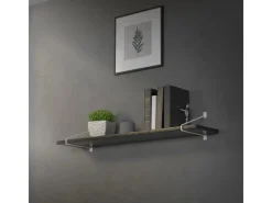 ML-Design Küchenregale<2 Stück Regalhalterung 265 mm aus Stahl Haarnadel Regalwinkel