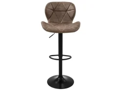 ML-Design Kücheninseln<Barhocker 4Er Set aus Kunstleder Braun Gepolsterter Drehbar