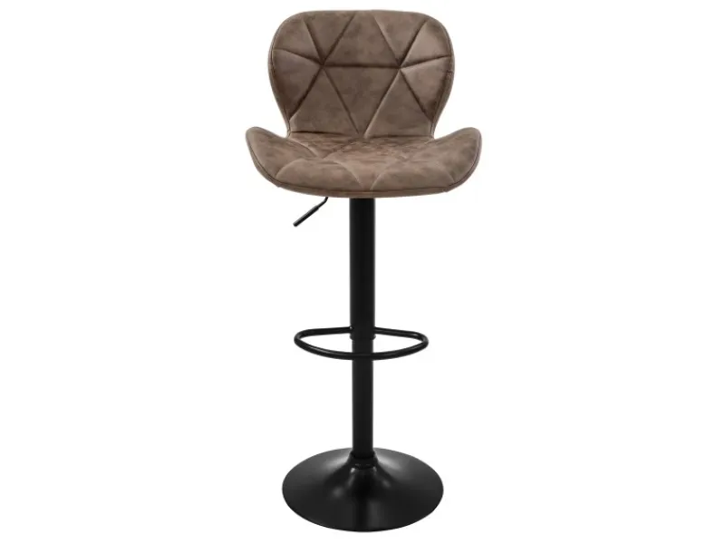 ML-Design Kücheninseln<Barhocker 4Er Set aus Kunstleder Braun Gepolsterter Drehbar