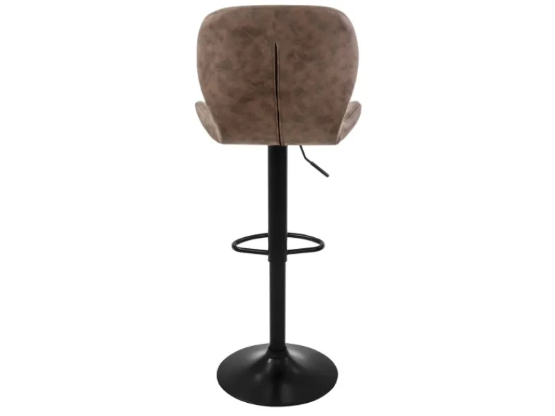 ML-Design Kücheninseln<Barhocker 4Er Set aus Kunstleder Braun Gepolsterter Drehbar