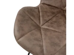 ML-Design Kücheninseln<Barhocker 4Er Set aus Kunstleder Braun Gepolsterter Drehbar