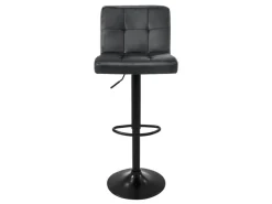 New ML-Design Barhocker 2Er Set aus Samt Grau Gepolsterter Barstuhl mit Rückenlehne