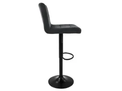 New ML-Design Barhocker 2Er Set aus Samt Grau Gepolsterter Barstuhl mit Rückenlehne