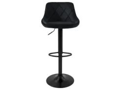 New ML-Design Barhocker 4Er Set aus Samt Gepolsterter Drehbar Schwarz