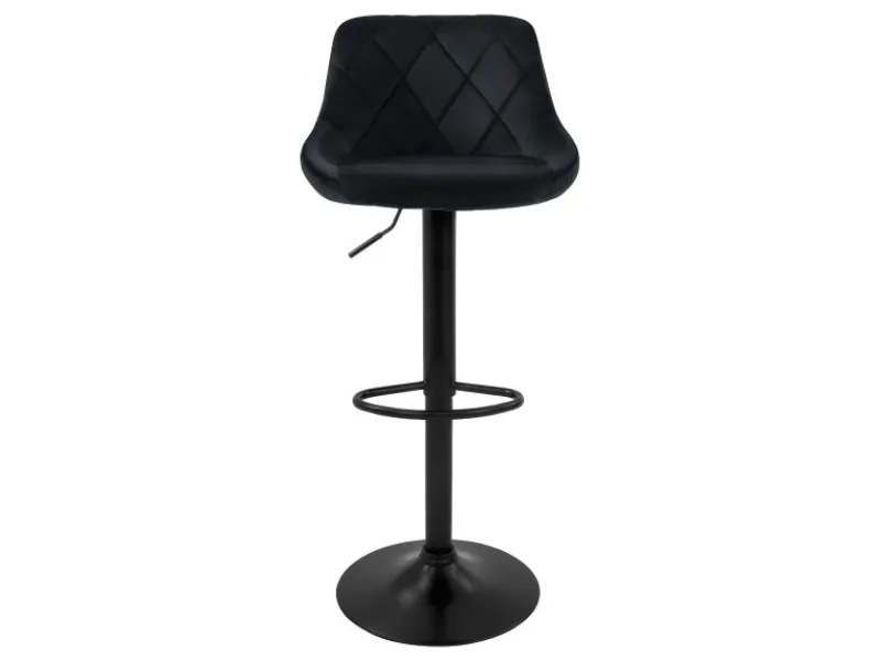 New ML-Design Barhocker 4Er Set aus Samt Gepolsterter Drehbar Schwarz