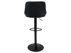 New ML-Design Barhocker 4Er Set aus Samt Gepolsterter Drehbar Schwarz