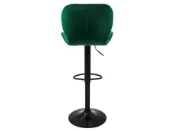 Hot ML-Design Barhocker 2Er Set aus Samt Grün Gepolsterter Barstuhl mit Fußstütze