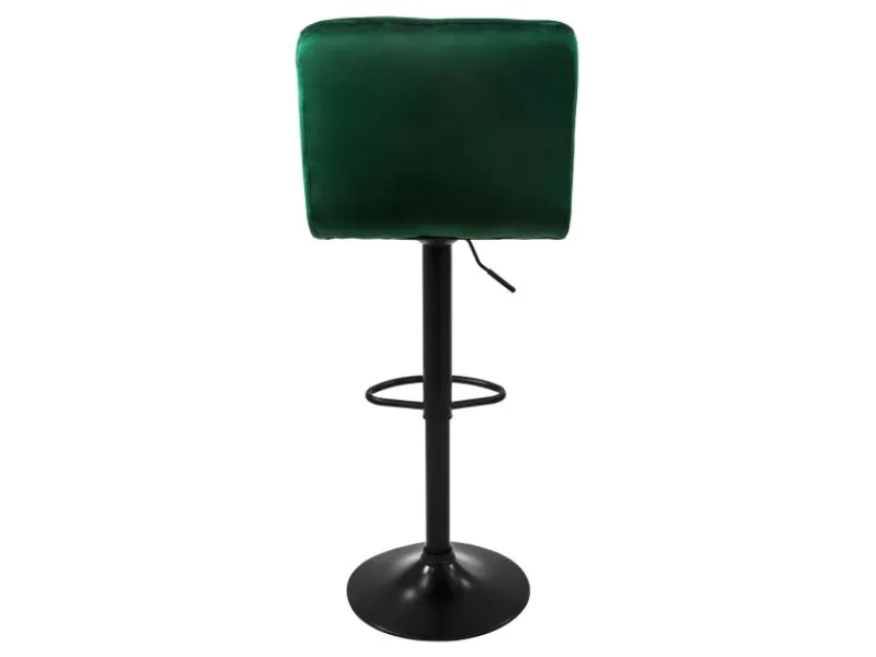 Discount ML-Design Barhocker 2Er Set aus Samt Grün Gepolsterter Barstuhl mit Rückenlehne