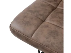 ML-Design Barhocker Set 2 Kunstleder Braun Gepolsterter Barstuhl mit Rückenlehne< Kücheninseln