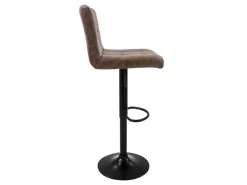 ML-Design Barhocker Set 2 Kunstleder Braun Gepolsterter Barstuhl mit Rückenlehne< Kücheninseln