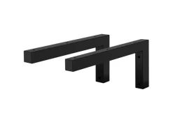 Outlet ML-Design 2Er Set Wandkonsole Winkel L-Form für Waschtisch 300x150 mm Schwarz