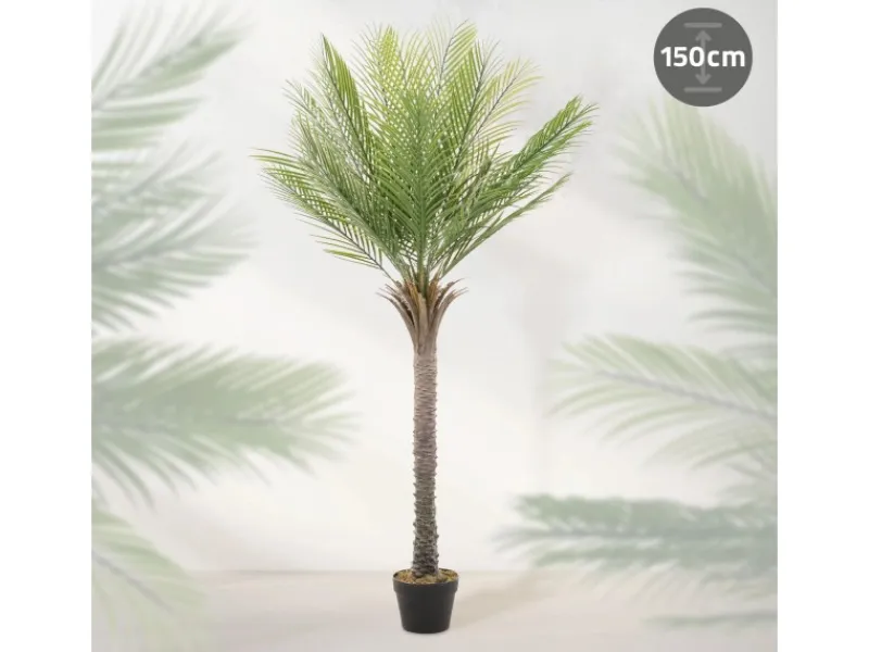 ML-Design Töpfe<Künstliche Palme 150 cm Groß Tropische Kunstpalme im Topf
