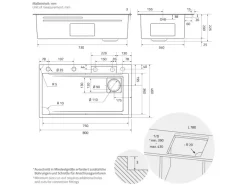 Clearance ML-Design Multifunktionale Spülbecken Edelstahl 80x46 cm Anthrazit Rechteckig