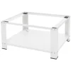 ML-Design Waschmaschinen Untergestell mit Ablage 63x54 cm Stahl Weiß bis 150kg< Waschmaschinen
