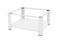 ML-Design Waschmaschinen Untergestell mit Ablage 63x54 cm Stahl Weiß bis 150kg< Waschmaschinen
