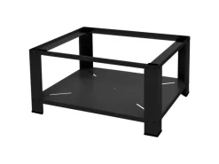 ML-Design Waschmaschinen<Waschmaschinen Untergestell mit Ablage 63x54cm Stahl Schwarz bis 150kg