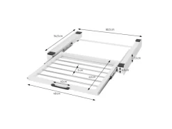 ML-Design Zwischenbaurahmen mit Wäscheleine 60,5x54,5cm Weiß für Waschmaschine< Waschmaschinen