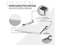 ML-Design Zwischenbaurahmen mit Ausziehplatte 60x60 cm für Waschmaschine< Waschmaschinen