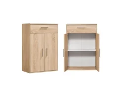 mokebo Midischrank in Braun Der Praktische Mehrzweckschrank oder Aufbewahrungsschrank< Küchenschränke