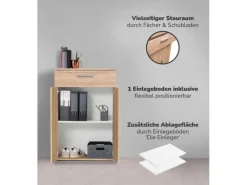 mokebo Midischrank in Braun Der Praktische Mehrzweckschrank oder Aufbewahrungsschrank< Küchenschränke