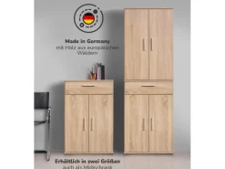 mokebo Schrank in Braun Der Praktische Mehrzweckschrank oder Aufbewahrungsschrank Eiche