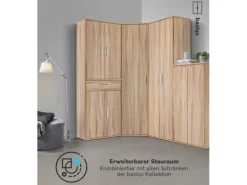 mokebo Schrank in Braun Der Praktische Mehrzweckschrank oder Aufbewahrungsschrank Eiche