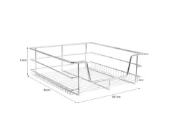 Monstershop 3 x Ausziehbare Küchenschublade Für 50cm Breite Schränke< Küchenschränke