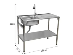 Monstershop Faltbarer Camping Spültisch< Zubehör Für Küchenarmatur|Schneidebretter