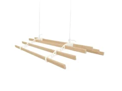 Monstershop Wäschetrockner<1.8m Elfenbeinfarbener 6-Latten-Wäscheständer mit Deckenrollen