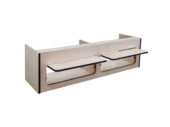 Monstershop Küchenschränke<Wohnwagen Hängeschrank mit schwarzem Rand 120cm x 35cm x 35cm