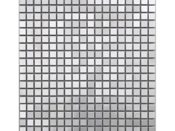 Mosaik Metall Edelstahl 30 cm x 30 cm< Küchenrückwände