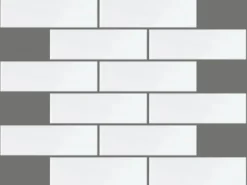 Mosaikfliese Metro Weiß 20 Stück< Küchenrückwände