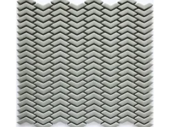 New Mosaikmatte Cube 3 Glas 29 cm x 29,5 cm Grau