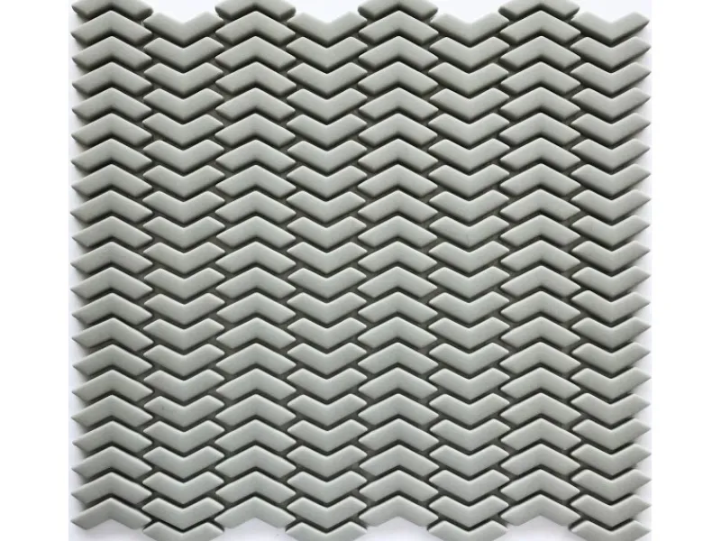 New Mosaikmatte Cube 3 Glas 29 cm x 29,5 cm Grau