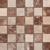 Küchenrückwände<Mosaikmatte Naturstein Verona Rosso Crema 30 cm x 30 cm